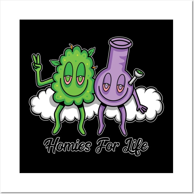 Homies for Life Wall Art by MightyShroom